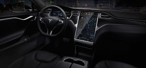 Tesla Model S Electric Luxury Sedan interior